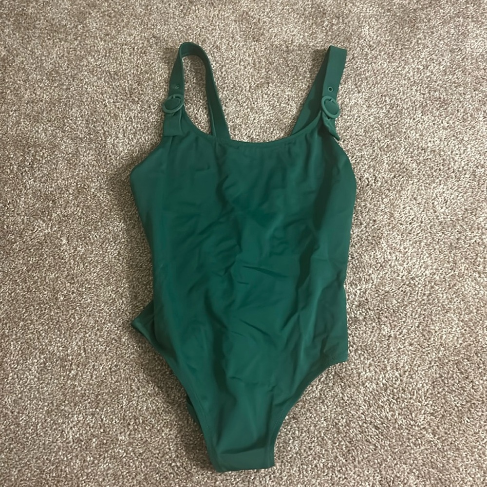 Solid & Striped One Piece Swimsuit